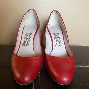 Salvatore Ferragamo Red Pumps